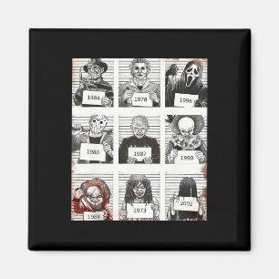 Imán Halloween Creepé Legends Asesino Mugshots Fa de ho