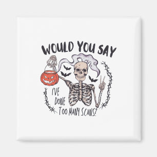 Imán Halloween Ct Tech Escanea A Tecnólogo De Ct