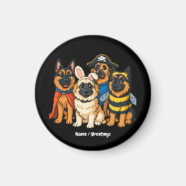 Imán Halloween, curioso fantasma del perro fantasma del