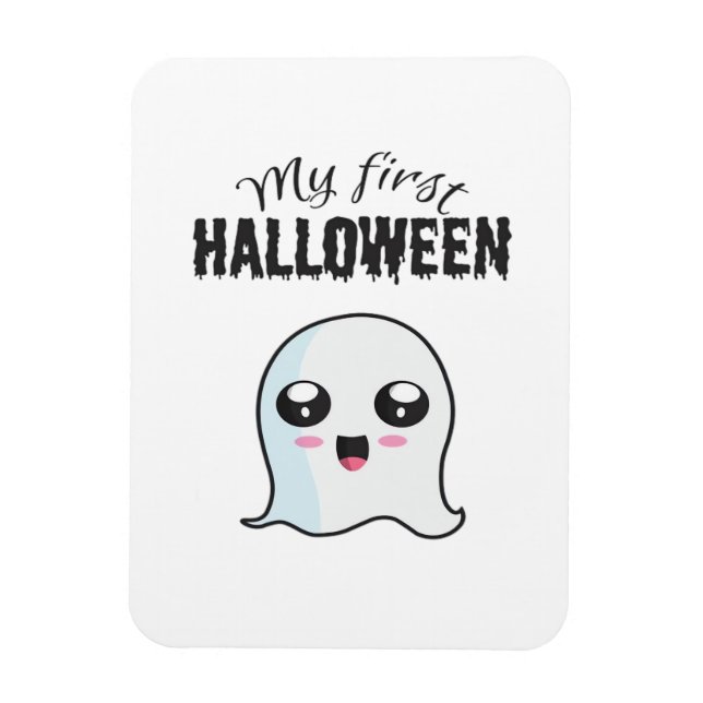 Imán Halloween Curte Boo La bebé recién nacida Hallowee (Vertical)