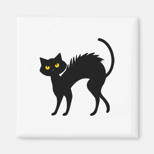 Imán Halloween de gato negro - gatos negros