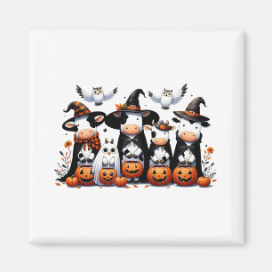 Imán Halloween de Halloween de lechuzas fantasma