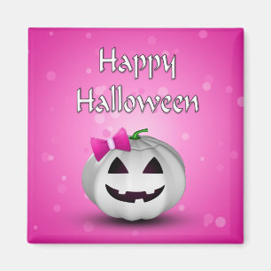 Imán Halloween de la Calabaza Blanca