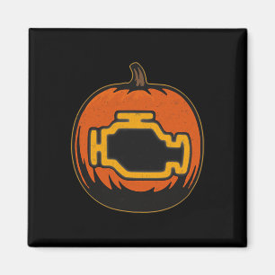 Imán Halloween de la Calabaza Funny del motor de verifi