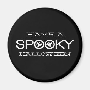 Imán Halloween de la tipografía espumosa