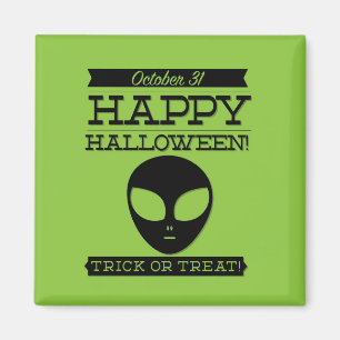 Imán Halloween de retro tipográfico