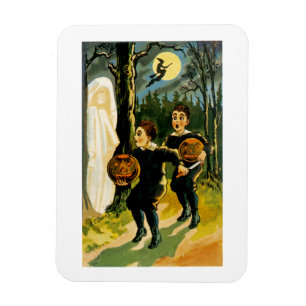 Imán Halloween de truco o truco