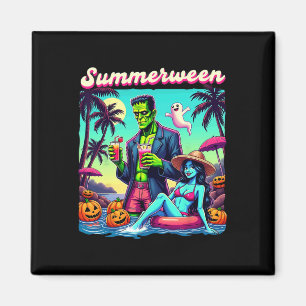 Imán Halloween de verano Zombie Frankenstein Boo Ghost