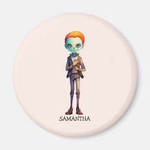 Imán Halloween de Zoombie Personalizada