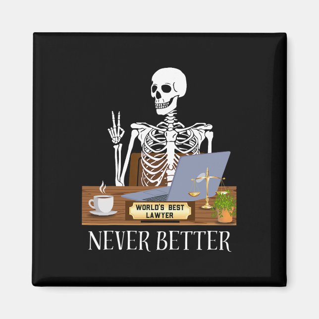 Imán Halloween del abogado (Frente)