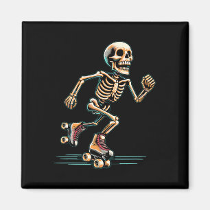 Imán Halloween del patinaje sobre patinaje sobre ruedas