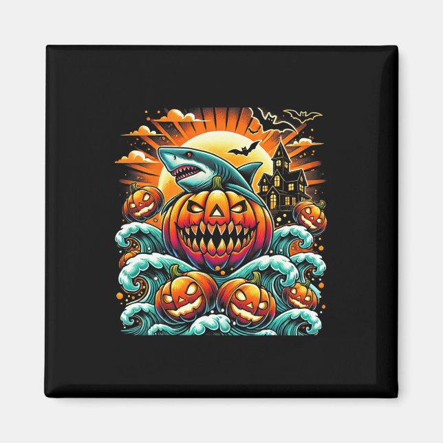 Imán Halloween del Tiburón (Frente)