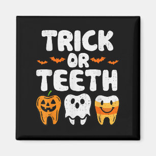 Imán Halloween Dental Dental Dentista Halloween Funny