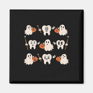 Imán Halloween Dentista Higienista Dental Teeth Ghost P
