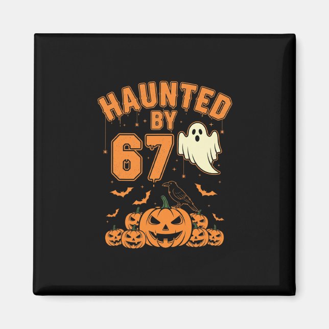 Imán Halloween Embrujado 67 Seis Siete Meme 1 (21)  (Frente)