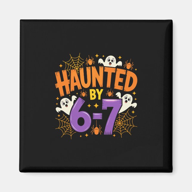 Imán Halloween Embrujado 67 Seis Siete Meme 1 (3)  (Frente)