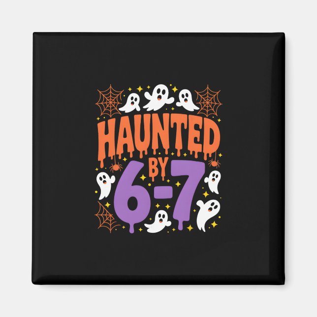 Imán Halloween Embrujado 67 Seis Siete Meme 1 (5)  (Frente)