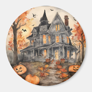 Imán Halloween en la vieja casa de fantasía generada po