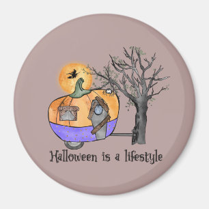 Imán Halloween Es Un Estilo De Vida Camper Trailer