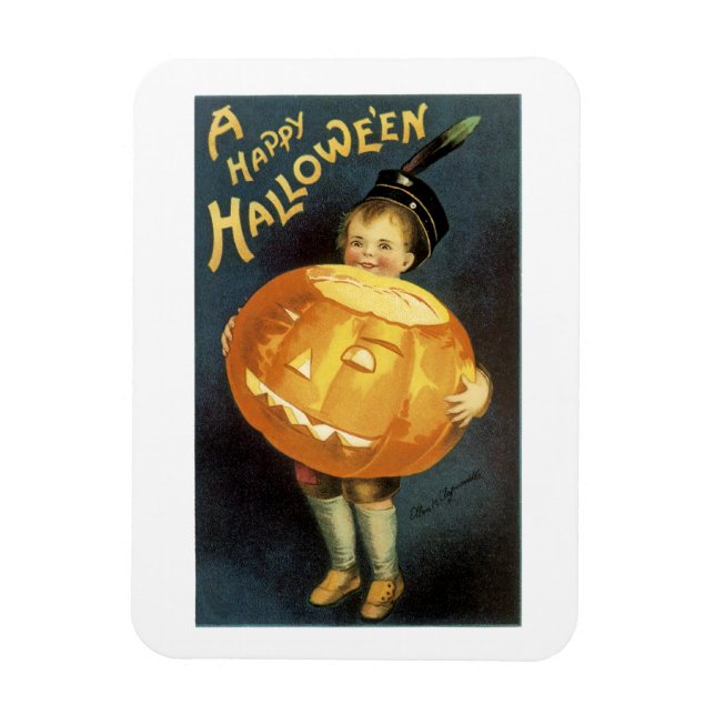 Imán Halloween feliz (Vertical)