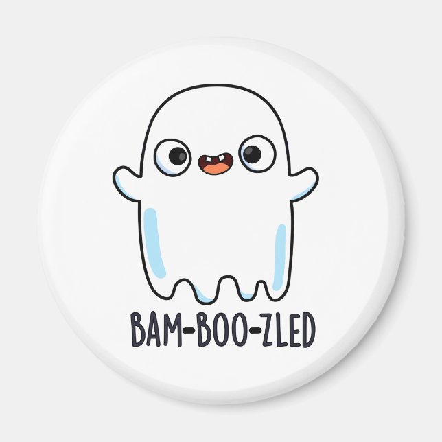 Imán Halloween festivo y lleno de bam-boo-zled (Frente)