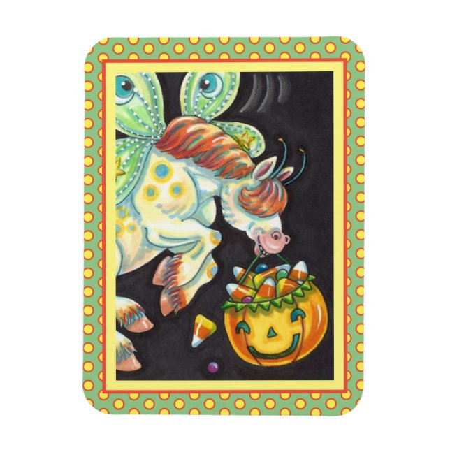 IMÁN HALLOWEEN FLYING HORSE CANDY CORN (Vertical)