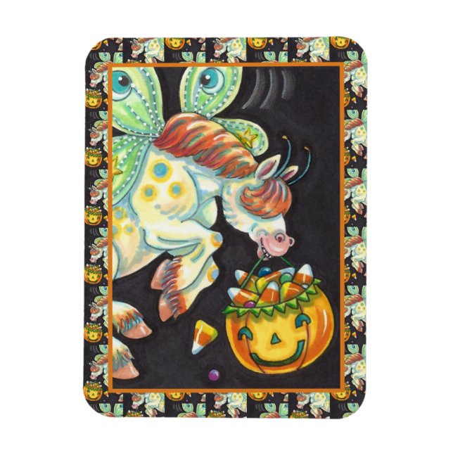 IMÁN HALLOWEEN FLYING HORSE CANDY CORN (Vertical)