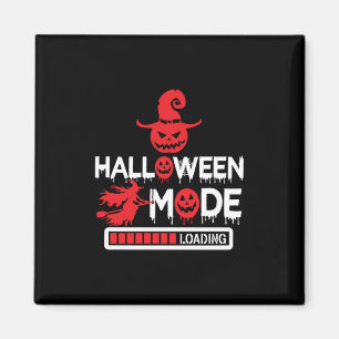 Imán Halloween Funny Halloween Mode Loading Birthday