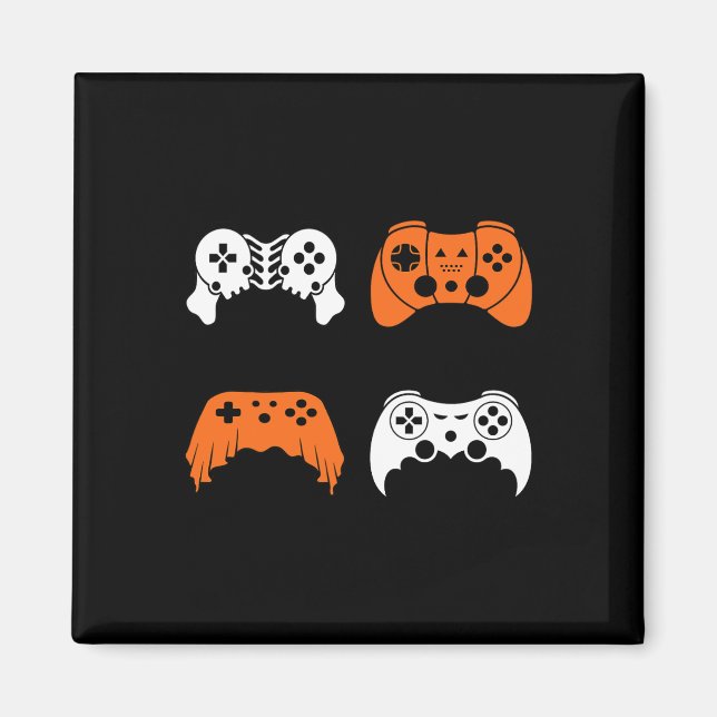 Imán Halloween Gaming Controller Gamer Video Game Contr (Frente)