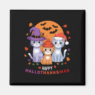 Imán Halloween Gats Navidades del Día de Acción de Grac