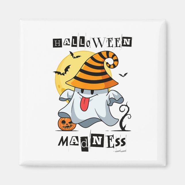 Imán Halloween Ghost Pumpkin S Para Hombres (Frente)