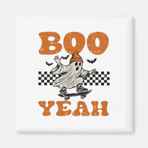 Imán Halloween Ghost Skateboard Boo Yeah Costume Boys K