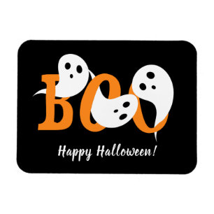 Imán Halloween Ghosts Boo Black