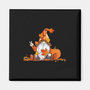Imán Halloween Gnome Cute Calabaza Otoño Fall Holiday W