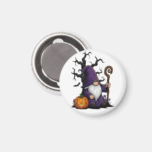 Imán Halloween Gnome Magnet (Anverso/Reverso)