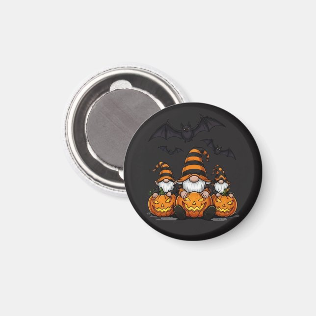 Imán Halloween Gnome Magnet (Anverso/Reverso)