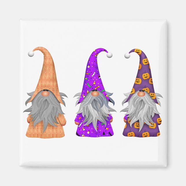 Imán Halloween Gnomes (Frente)