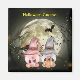 Imán Halloween Gnomes Full Moon Family