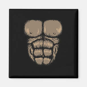 Imán Halloween Gorila Chest Costume mono lindo músculo