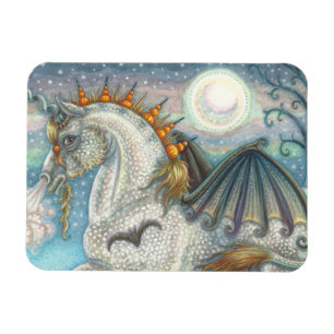 IMÁN HALLOWEEN GÓTICO UNICORN CON ALAS DE MADERA, CABAL