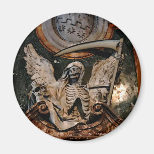 Imán Halloween Gótico Winged Skelton