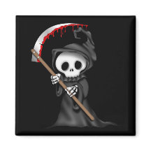 HALLOWEEN Grim Reaper Locker Magnets, Refrigerador