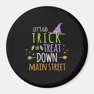 Imán Halloween Hagamos Trampa O Tratemos