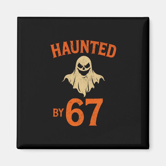 Imán Halloween Haunted 67 Six Seven Meme 1 (23)  (Frente)