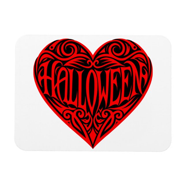 Imán Halloween Heart, Red Heart, Holiday (Horizontal)