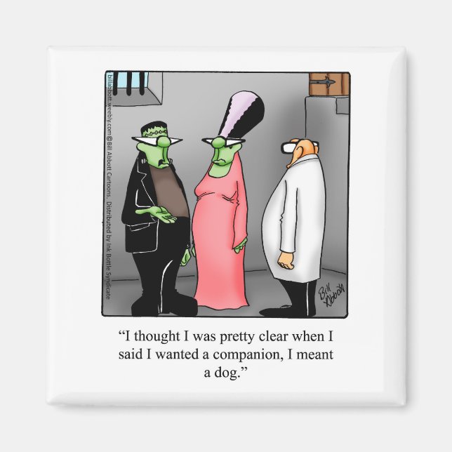 Imán Halloween Hilariano Frankenstein Humor Magnet (Frente)