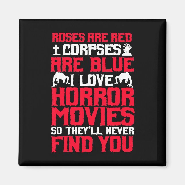 Imán Halloween: Hinchas de Thriller Película de terror  (Frente)