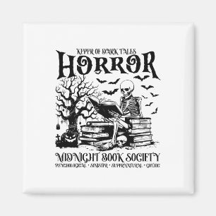 Imán Halloween Horror Midnight Book Club Society Litera