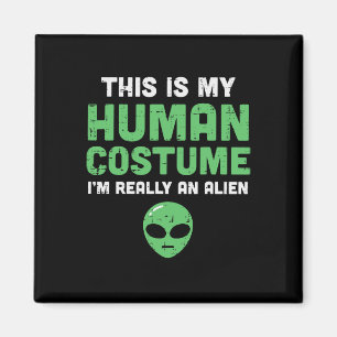 Imán Halloween Human Costume Im Alien Funny Hombres Muj