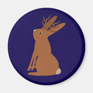 Imán Halloween Jackalope Trick o Trete